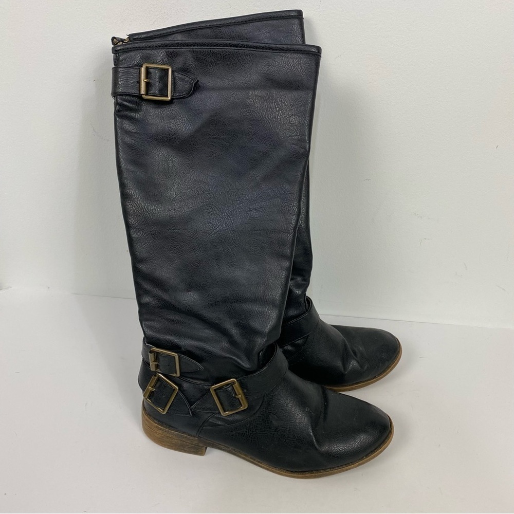 JustFab Black Delilah Tall Boots